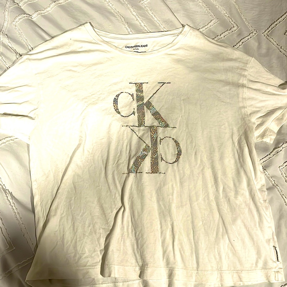 Calvin Klein jeans white T-shirt